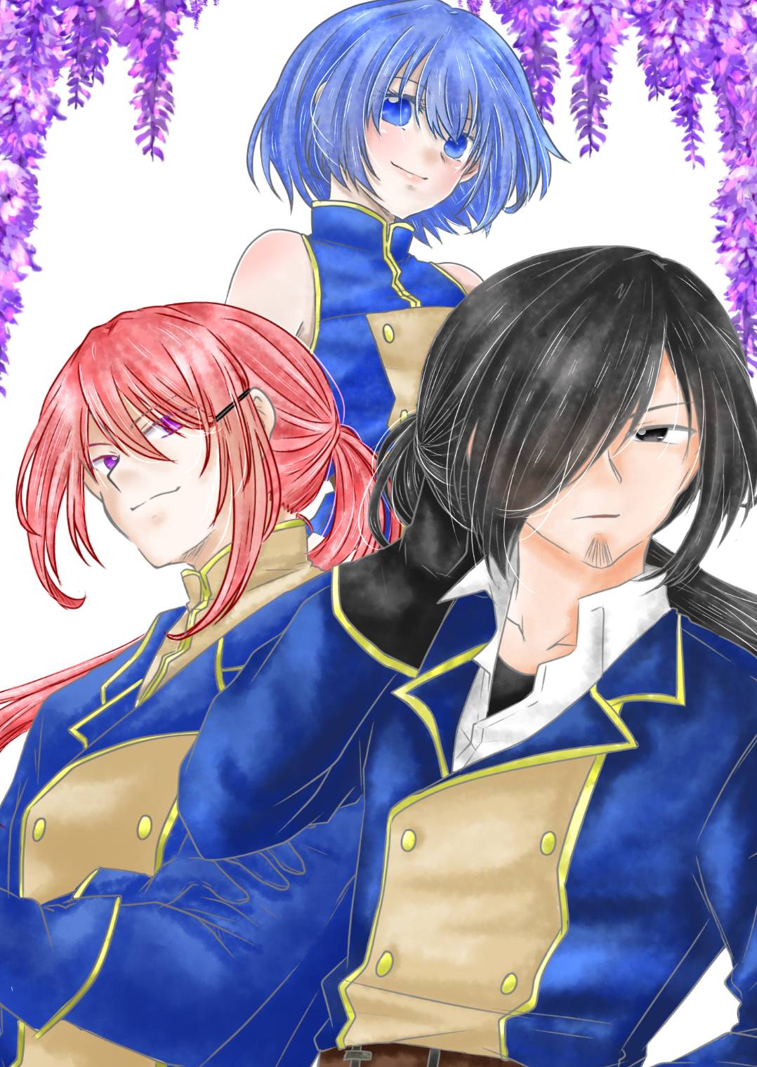 黒き獣は藤の花に溺れる 表紙イラスト